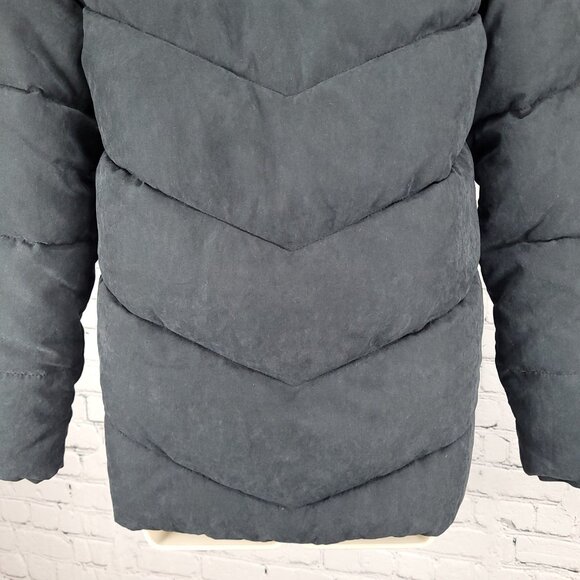 Abercrombie & Fitch Ultra Black Fleece Lined Insulated Hooded Jacket Size XS - Picture 12 of 15